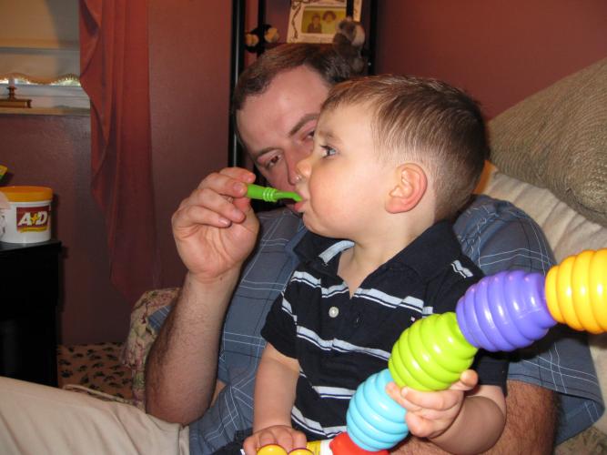 DADDY BRUSHING MY TEETH ON EASTER?